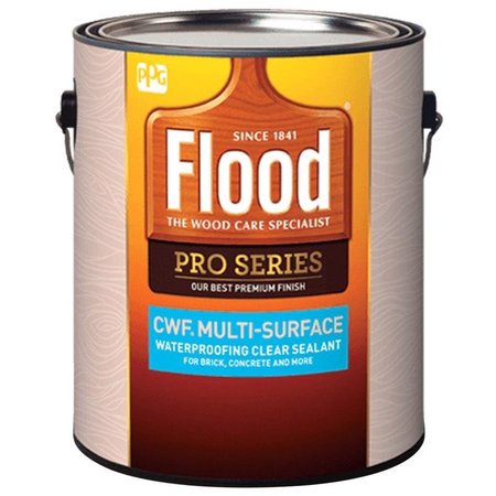 SIKKENS Flood Pro Series Transparent Clear Water-Based Acrylic Waterproofing Wood Stain and Sealer 1 gal FLD540XI-01